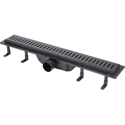 Трап для душа Qtap Dry FF304-600MBLA (QTDRYFF304600MBLA, 600 мм, черный матовый), фото 