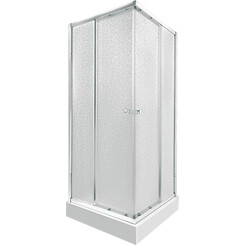 Душевая кабина Qtap Presto CRM1099SP5 с поддоном Qtap Tern 309912C (PRECRM1099SP5SET, 90x90 см, стекло матовое, профиль хром), фото 