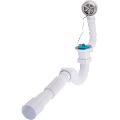 Сифон для ванны Lidz 60 03 V001 00 (LW02, c переливом, пробка), фото 