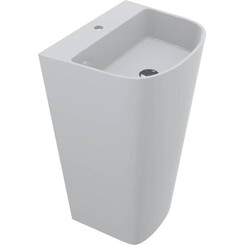 Раковина Miraggio Halifax Miramarble 0000532 (52x43 см, напольная), Технология производства: Miramarble, Цвет производителя: белый глянец, фото 