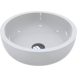 Раковина Miraggio Mark 375 Miramarble 0002677 (37 см, чаша), Доступные размеры: 38 x 38, Технология производства: Miramarble, Цвет производителя: белый глянец, фото 