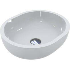 Раковина Miraggio Mark 425 Miramarble 0002682 (42x36 см, чаша), Доступные размеры: 43 x 36, Технология производства: Miramarble, Цвет производителя: белый глянец, фото 