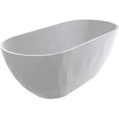 Мраморная ванна Miraggio Sapfire Miramarble 0002250 (165x76 см, отдельностоящая), Технология производства: Miramarble, Цвет производителя: белый глянец, фото 