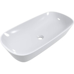 Раковина Miraggio Tripoli Miramarble 0000586 (80x40 см, чаша), Технология производства: Miramarble, Цвет производителя: белый глянец, фото 