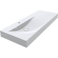 Раковина Miraggio Viola 1200 L Miramarble 0002660 (120x46 см, с крылом), Доступные размеры: 120 x 46 L, Технология производства: Miramarble, Цвет производителя: белый глянец, фото 