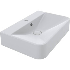 Раковина Miraggio Chamonix Mirasoft 0001592 (65x43 см, біла матова), Технологія виробництва: Mirasoft Technology, Колір виробника: білий матовий, фото 