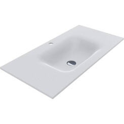 Раковина Miraggio Jessel 900 Mirasoft 0001091 (90x45 см, біла матова, з крилом), Доступні розміри: 90 x 45, Технологія виробництва: Mirasoft Technology, Колір виробника: білий матовий, фото 