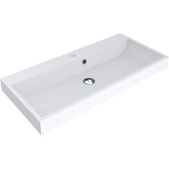 Раковина Miraggio Varna 900 Mirasoft 0001122 (89x41 см, біла матова), Доступні розміри: 90 x 42, Технологія виробництва: Mirasoft Technology, Колір виробника: білий матовий, фото 