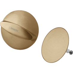 Внешняя часть набора для слива и перелива Hansgrohe Flexaplus Brushed Bronze 58185140 (брашированная бронзовая), Цвет производителя: брашированная бронза, фото 