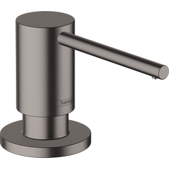 Дозатор для моющего средства Hansgrohe A41 Brushed Black Chrome 40438340 (брашированный черный хром, 500 мл), Цвет производителя: брашированный черный хром, фото 