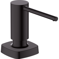 Дозатор для моющего средства Hansgrohe A71 Matt Black 40468670 (черный матовый, 500 мл), Цвет производителя: черный матовый, фото 