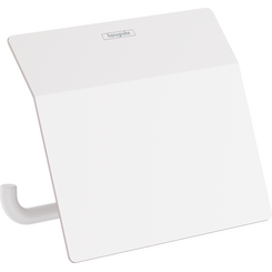 Держатель для туалетной бумаги Hansgrohe AddStoris Matt White 41753700 (белый матовый, с крышкой), Цвет производителя: белый матовый, фото 