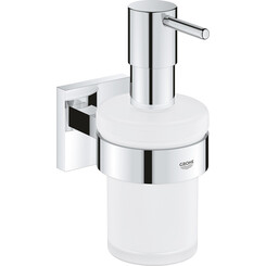 Дозатор для жидкого мыла Grohe QuickFix Start Cube 41098000 (настенный), Цвет производителя: хром, фото 