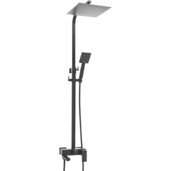 Душова система Yoka Cube 25 Black BP.CUBE-25-BLK (чорна, з виливом), Колір виробника: чорний, фото 