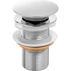 Донний клапан Yoka Klik-Klak Chrome BK.POP-14-BP-CHR (без переливу), Колір виробника: хром, фото 