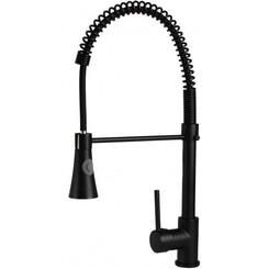 Смеситель для кухни Yoka Fiesto Black BZ.FIESTO-BLK (черный матовый, с гибким изливом), фото 