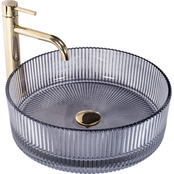 Раковина Rea Ingrid Grey 40 REA-U0279 (40 см, сіра, чаша), фото 