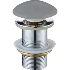 Донный клапан Mexen Klik-Klak Gray Matt MEX-79910-61 (серая матовая керамика, без перелива), Цвет производителя: серая матовая керамика, фото 