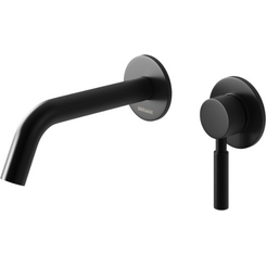 Смеситель скрытого монтажа для умывальника Kohlman Roxin Black QW180RB (черный, внутренняя часть в комплекте), Цвет производителя: черный, фото 