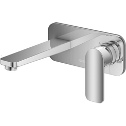 Змішувач прихованого монтажу для умивальника Kohlman Texen Chrome QW185T (внутрішня частина в комплекті), фото 