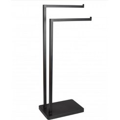 Рушникотримач Yoka Roki Black P.ROKI-BLK (чорний, подвійний), фото 