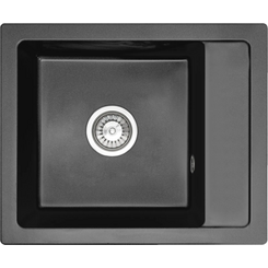 Мийка для кухні Rea Rino Black ZLE-00103 (52x49 см, чорна), Доступні розміри: 52x49, Колір виробника: чорний, фото 