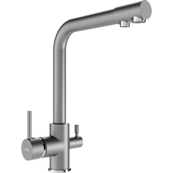 Смеситель для кухни Mexen Duero Grey MEX-671600-61 (серый матовый, с подключением питьевой воды), Цвет производителя: серый матовый, фото 