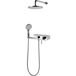 Душевая система скрытого монтажа Corsan Konekto Chrome CMN001 KONEKTO SZARY (с полочкой), фото 