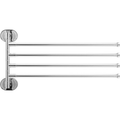 Рушникотримач Yoka Kika Chrome CH.KIKA-45-CHR (четверний, поворотний), фото 