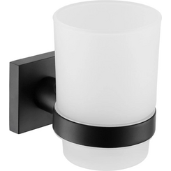 Стакан для зубных щеток Mexen Rufo Black MEX-7050938-70 (черный, настенный), Цвет производителя: черный, фото 