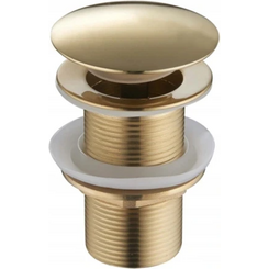 Донный клапан Mexen Klik-Klak Gold MEX-79910-50 (золотой, без перелива), Цвет производителя: золото, фото 