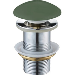 Донный клапан Mexen Klik-Klak Green Matt MEX-79910-43 (зеленая матовая керамика, без перелива), Цвет производителя: зеленая матовая керамика, фото 