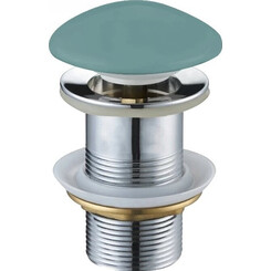 Донный клапан Mexen Klik-Klak Light Green Matt MEX-79910-48 (светло-зеленая матовая керамика, без перелива), Цвет производителя: светло-зеленая матовая керамика, фото 