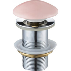 Донный клапан Mexen Klik-Klak Pink Matt MEX-79910-44 (розовая матовая керамика, без перелива), Цвет производителя: розовая матовая керамика, фото 