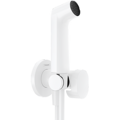 Гигиенический душ с вентилем Hansgrohe S EcoSmart Matt White 29230700 (белый матовый, на холодную воду), фото 