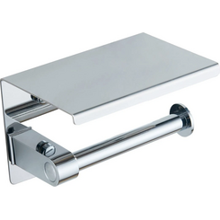 Держатель для туалетной бумаги Mexen Chrome MEX-701197-00 (с полкой), Цвет производителя: хром, фото 