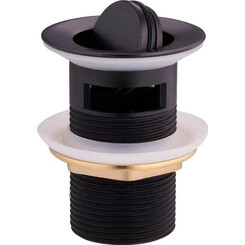 Донный клапан Mexen Klik-Klak Black MEX-79923-70 (черный матовый, c переливом), Цвет производителя: черный матовый, фото 