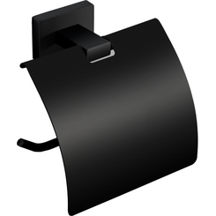 Держатель для туалетной бумаги Mexen Arno Black MEX-7020733-70 (черный, с крышкой), Цвет производителя: черный, фото 