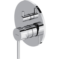 Смеситель скрытого монтажа для ванны Damixa Scandinavian Pure 367100000 (внутренняя часть в комплекте), Цвет производителя: хром, фото 