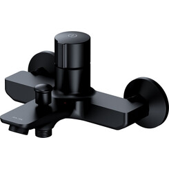 Смеситель для ванны Am.Pm X-Joy TouchReel F85A10522 (черный матовый), Цвет производителя: черный матовый, фото 