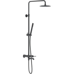 Душевая система Damixa Scandinavian Pure 936740300 (черная матовая, с изливом), Цвет производителя: черный матовый, фото 