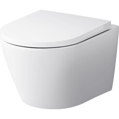 Безободковый подвесной унитаз Am.Pm Sense FlashClean C741701SC (с сиденьем), фото 