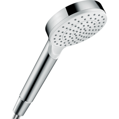 Лейка для душа Hansgrohe Crometta 100 EcoSmart White/Chrome 26333400 (белый/хром, однорежимная), фото 