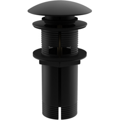 Донный клапан Kohlman Klik-Klak Black KOREK EB (черный матовый, с переливом), Цвет производителя: черный матовый, фото 