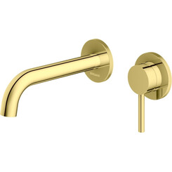 Смеситель скрытого монтажа для умывальника Kohlman Axel Gold QW180AGD (золотой, внутренняя часть в комплекте), Цвет производителя: золото, фото 