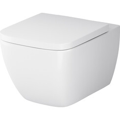 Безободковый подвесной унитаз Am.Pm Gem FlashClean C901701SC (с сиденьем), фото 