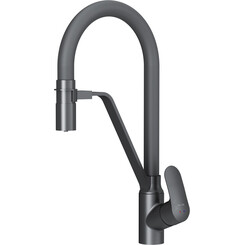 Смеситель для кухни Am.Pm Like F8007822 (черный матовый, с гибким изливои и подключением питьевой воды), Цвет производителя: черный, фото 