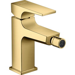 Смеситель для биде Hansgrohe Metropol Polished Gold Optic 32520990 (полированный золотой, с донным клапаном), фото 