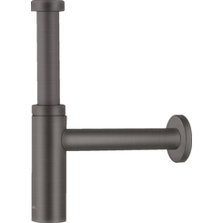 Сифон для умывальника Hansgrohe Flowstar S Brushed Black Chrome 52105340 (брашированный черный хром, бутылочный), фото 