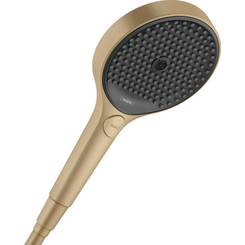 Лейка для душа Hansgrohe Rainfinity 130 EcoSmart Brushed Bronze 26865140 (брашированная бронзовая, трехрежимная), фото 